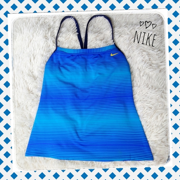 Nike Other - Nike Women's Streamline Blue Tankini Top, …